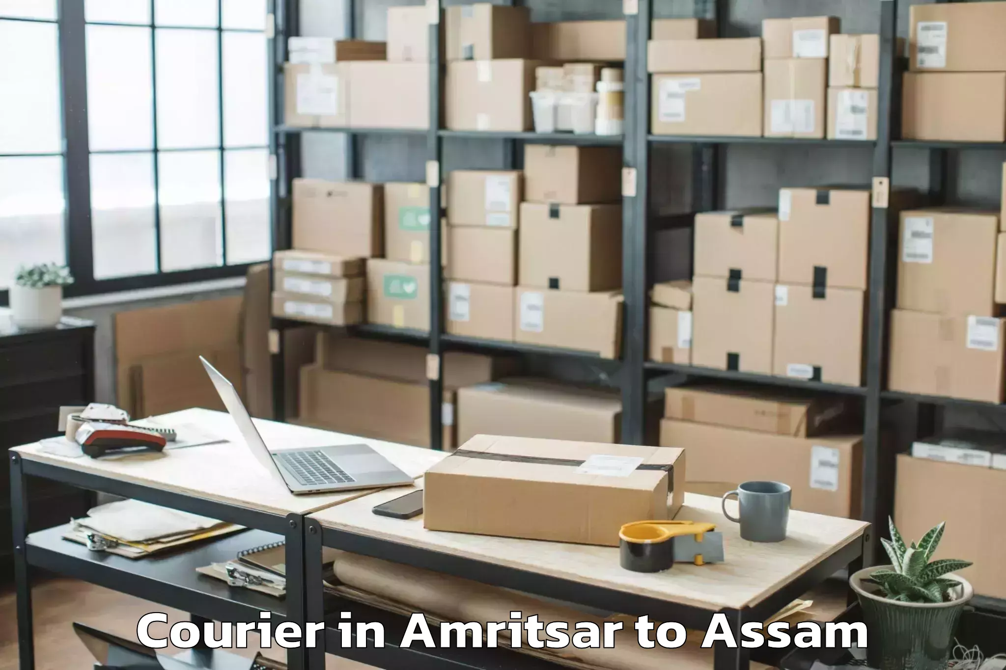 Get Amritsar to Pandu Courier